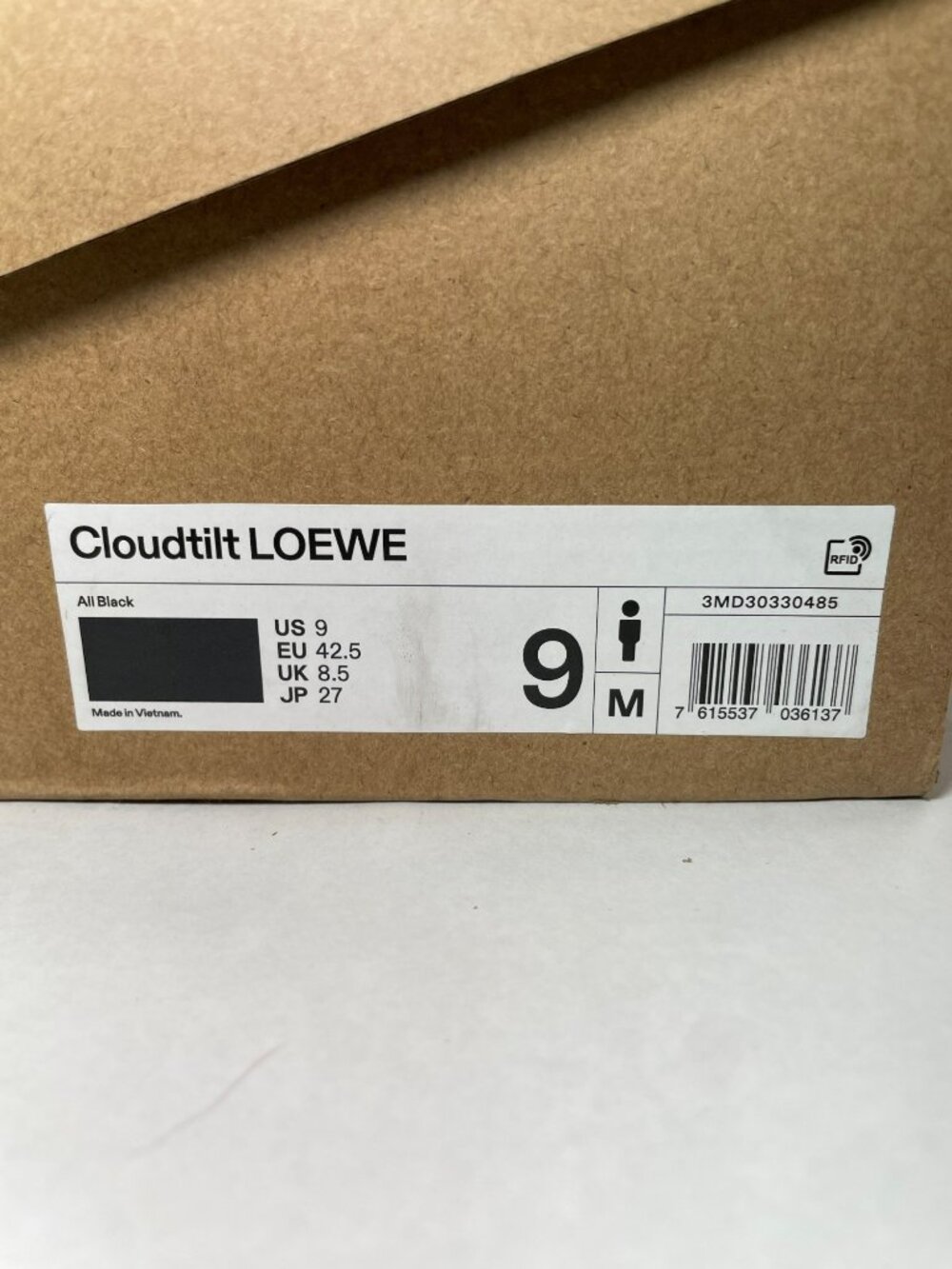 On Cloudtilt X Loewe Low All Black US Men's Sz 9 M 3WD30310485 - Picture 14 of 14